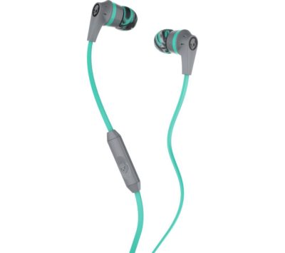 SKULLCANDY Ink'd 2.0 Headphones - Grey & Mint